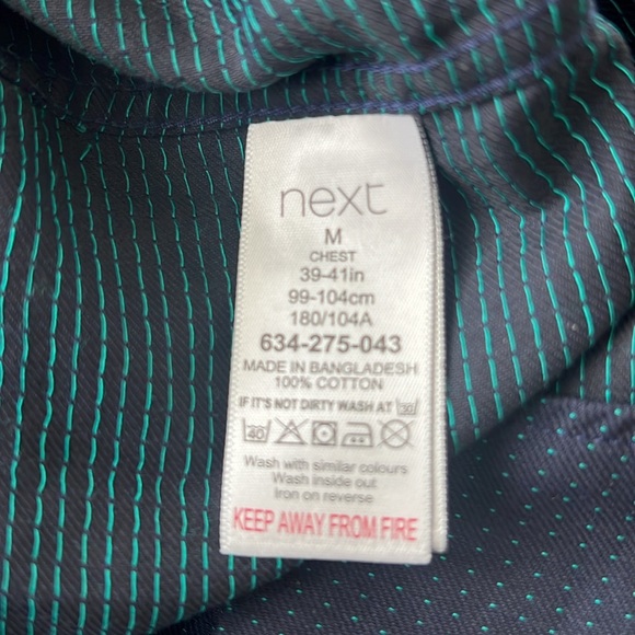 NWT next Regular Fit Men’s Dress Shirt, Navy Size M New w/Tag Retail £32 - Picture 6 of 9